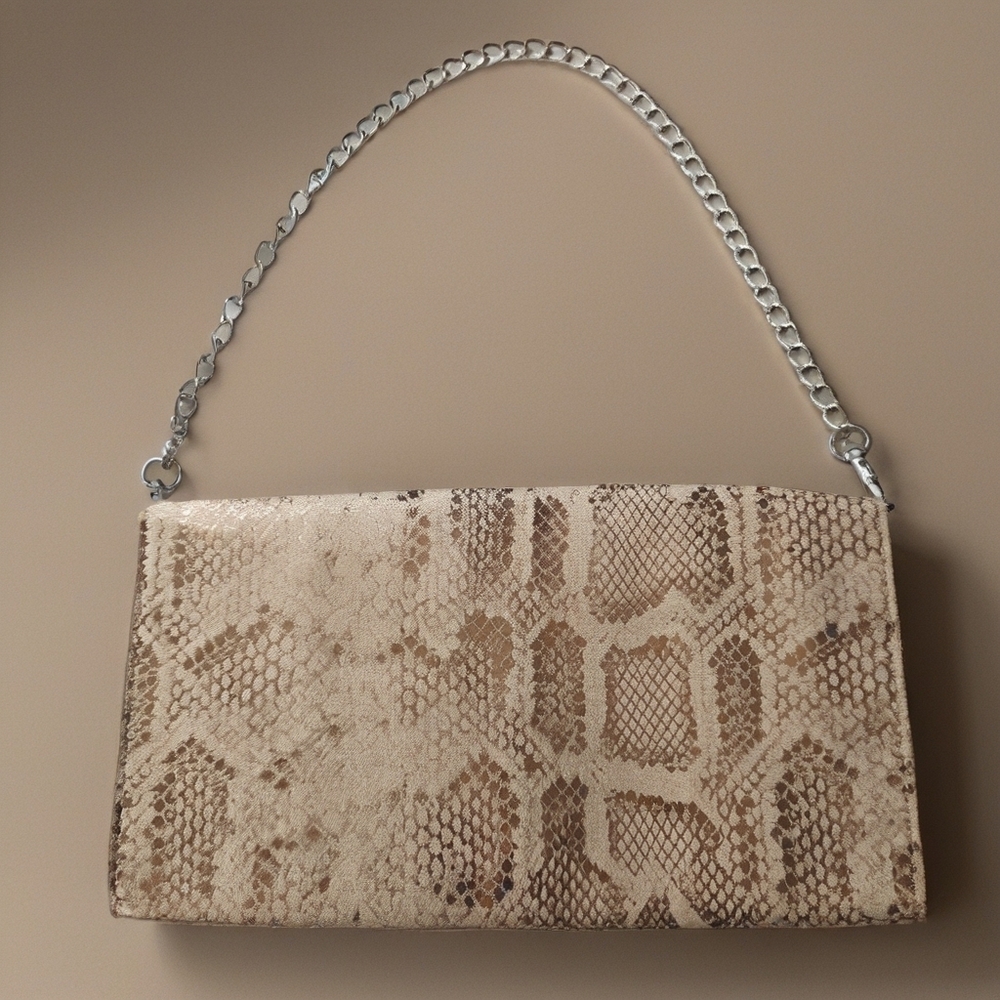 Mossimo Snakeskin Print Envelope Clutch - Picture 2 of 9
